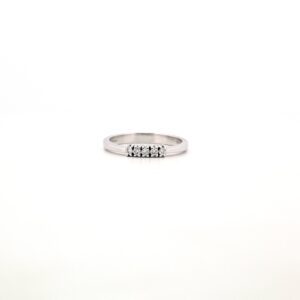 Anello Veretta in Oro Bianco 18Kt